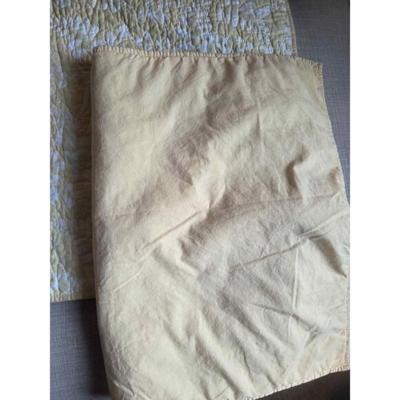 Martha Stewart brand yellow quilted standard pillow shams 100% cotton - Picture 3 of 7